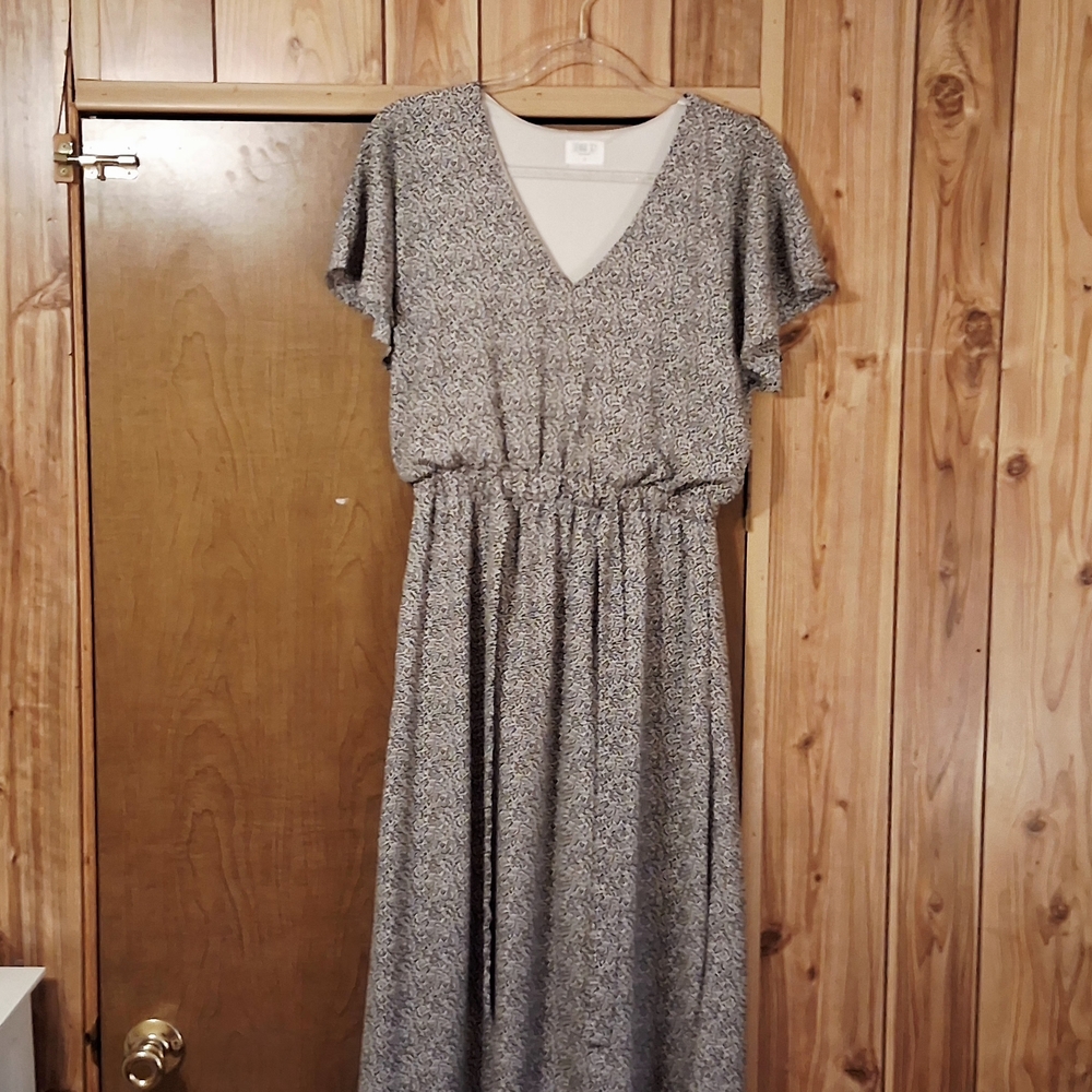 Sienna Sky Black and White Patterned Dress